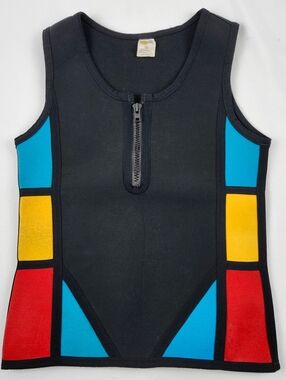 Bollinger Solar Brite Watersports Wet Surf Suit Vest Black Neoprene Small